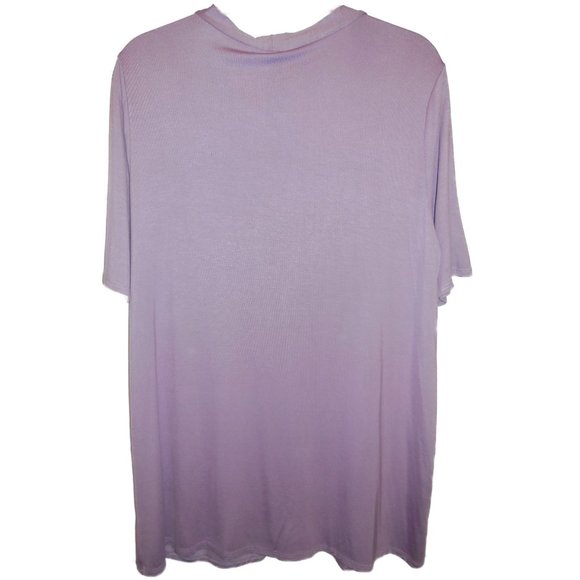 Cardigan Short Sleeve Knit Lightweight lavender button-down summer top purple - Picture 3 of 8